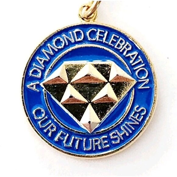 Beta Sigma Phi Jewelry - 2001 Beta Sigma Phi Sorority Pendant Diamond Celebration Ritual Charm E10A